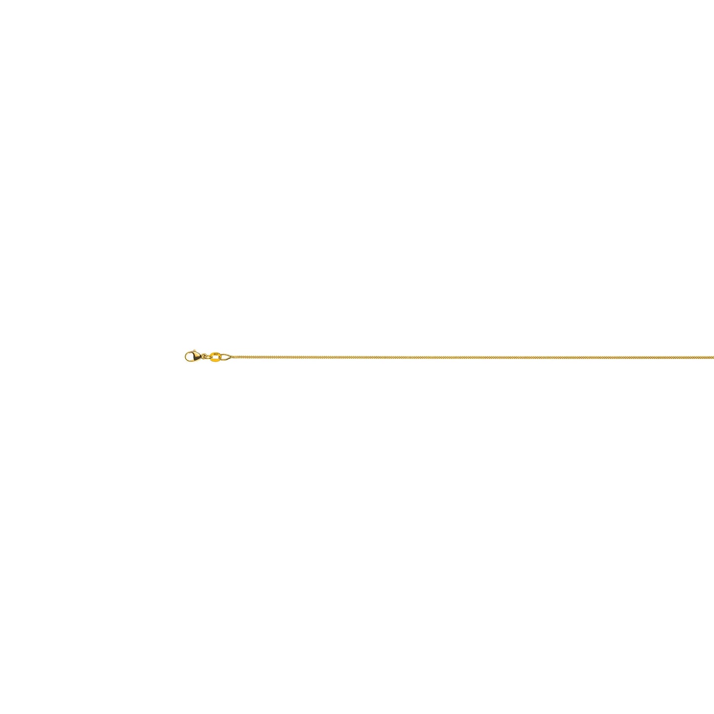 Gelbgold 750 Panzer Collier: 1.0mm Breite, Geschliffen